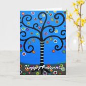 Gelukkige Pascha-boom van het leven Kaart (Gele Bloem)