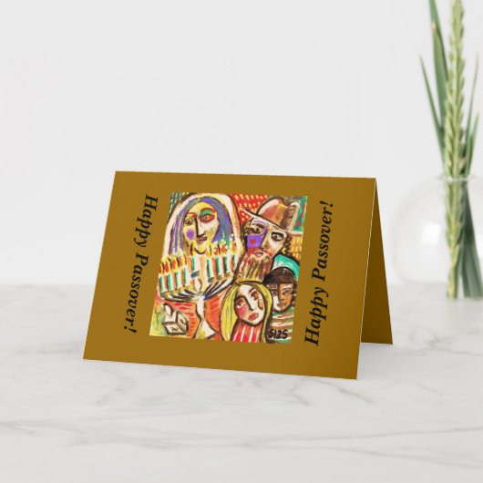 Gelukkige Pascha: Joods Festival van Lichten Kaart (Voorkant)