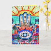 Gelukkige Pascha Kaart (Gele Bloem)