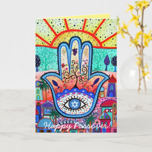 Gelukkige Pascha Kaart (Gele Bloem)