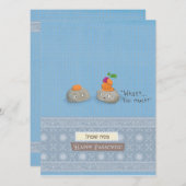 Gelukkige Pascha kaart met envelop (Voorkant / Achterkant)