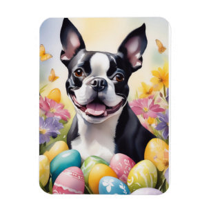 Gelukkige Pasen Boston Terrier Magneet