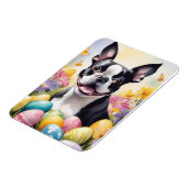 Gelukkige Pasen Boston Terrier Magneet (Linkerzijde)
