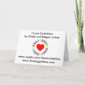 Gelukkige Pasen Callie, Schilderachtige I *Heart* Feestdagen Kaart (Achterkant)