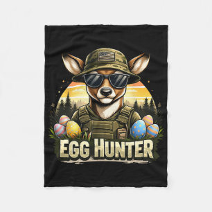 Gelukkige Pasen Camo Grappige Jacht Jongens Mannen Fleece Deken