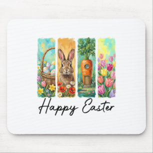 Gelukkige Pasen Dag Bunny Eieren Sket Eierenjacht Muismat