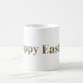 Gelukkige Pasen Decoratieve tekst Koffiemok