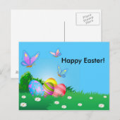 Gelukkige Pasen! Feestdagenkaart (Voorkant / Achterkant)