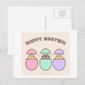 Gelukkige Pasen! Feestdagenkaart (Voorkant / Achterkant)