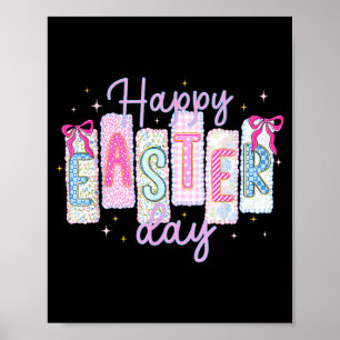 Gelukkige Pasen Funny Bunny Konijnenliefhebbers Ei Poster