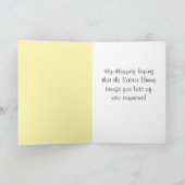 Gelukkige Pasen Gele Eenden Feestdagen Kaart (Binnen)