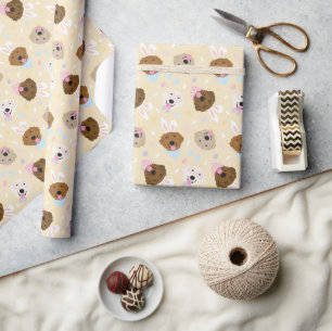 Gelukkige Pasen Golden Retriever Honden Cadeaupapier