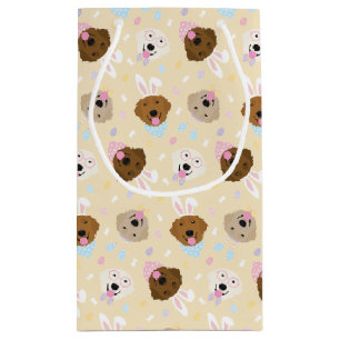 Gelukkige Pasen Golden Retriever Honden Klein Cadeauzakje