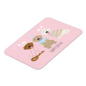 Gelukkige Pasen Golden Retriever Honden Magneet (Linkerzijde)