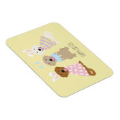 Gelukkige Pasen Golden Retriever Honden Magneet (Rechterzijde)