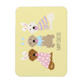 Gelukkige Pasen Golden Retriever Honden Magneet (Verticaal)