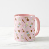 Gelukkige Pasen Golden Retriever Honden Mok (Voorkant rechts)