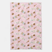 Gelukkige Pasen Golden Retriever Honden Theedoek (Verticaal)