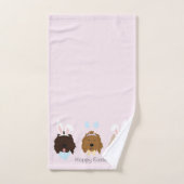 Gelukkige Pasen Goldendoodle Honden Bad Handdoek (Handdoek)