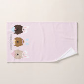 Gelukkige Pasen Goldendoodle Honden Bad Handdoek (Handdoek)