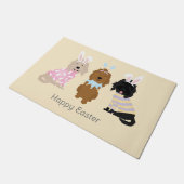 Gelukkige Pasen Goldendoodle Honden Deurmat (Schuin)