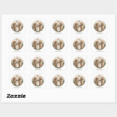Gelukkige Pasen Goldendoodle Honden Vierkante Sticker (Vel)