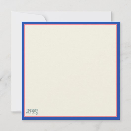 Gelukkige Pasen grillige Floral Inspirivity Notitiekaartje (Achterkant)