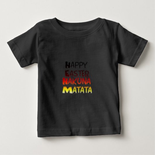 Gelukkige Pasen: Hakuna Matata Text Art Design (Voorkant)