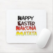 Gelukkige Pasen: Hakuna Matata Text Art Design Muismat (Met muis)