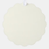 Gelukkige Pasen Ivoor Foto Decoratie Ornament Kaart (Achterkant)