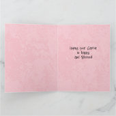 Gelukkige Pasen Kaars Bloemen Kaart (Binnen)