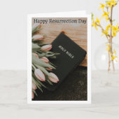 Gelukkige Pasen Kaart (Gele Bloem)