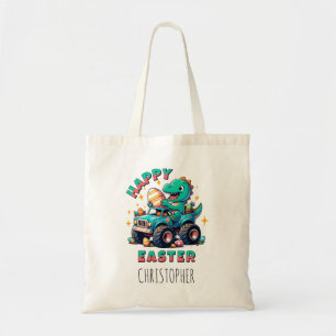Gelukkige Pasen Kawaii Baby Dinosaurus Monster Tru Tote Bag