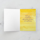 Gelukkige Pasen Kleindochter Konijnen Aangepaste N Kaart (Binnen)