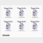 Gelukkige Pasen Kleurrijke Ei Springtime Vierkante Sticker (Vel)