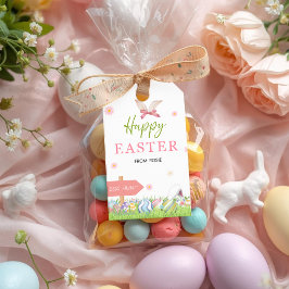 Gelukkige Pasen Konijn Cadeaubijsluiters | Eiersoe Cadeaulabel