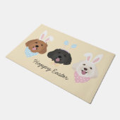 Gelukkige Pasen Maltipoo Honden Deurmat (Schuin)