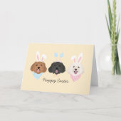 Gelukkige Pasen Maltipoo Honden Feestdagen Kaart (Voorkant)