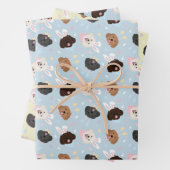 Gelukkige Pasen Maltipoo Honden Inpakpapier Vel (In situ)