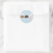 Gelukkige Pasen Maltipoo Honden Ronde Sticker (Tas)
