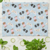 Gelukkige Pasen Maltipoo Honden Theedoek (Gevouwen)