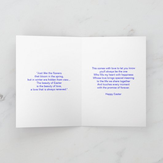 Gelukkige Pasen man Kaart - eenden en duiven (Binnen)