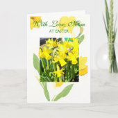 Gelukkige Pasen Moeder Kaart - Daffodils (Voorkant)