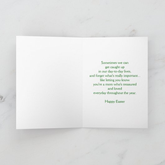 Gelukkige Pasen Moeder Kaart - Daffodils (Binnen)