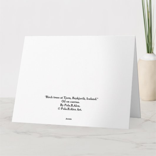 Gelukkige Pasen mooie IJslandse landschap fijne ku Kaart (Achterkant)