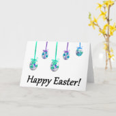 Gelukkige Pasen! (Oekraïens-Geïnspireerd) Kaart (Gele Bloem)