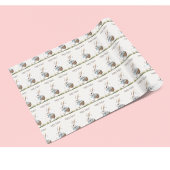 Gelukkige Pasen, paashaas lopen met eieren Cadeaupapier