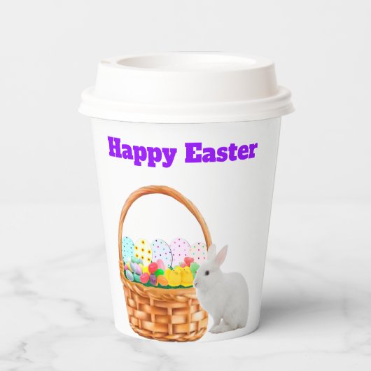 Gelukkige Pasen Papieren Beker (Achterkant)