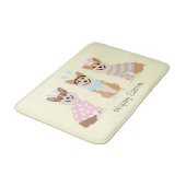 Gelukkige Pasen Pembroke Welsh Corgi Dogs Badmat (Gekanteld)