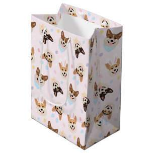 Gelukkige Pasen Pembroke Welsh Corgi Dogs Medium Cadeauzakje